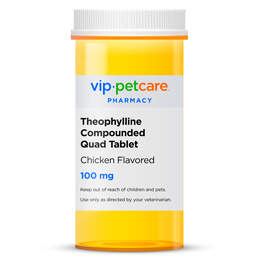 Theophylline Compounded Quad Tablet Chicken Flavored, 100 mg