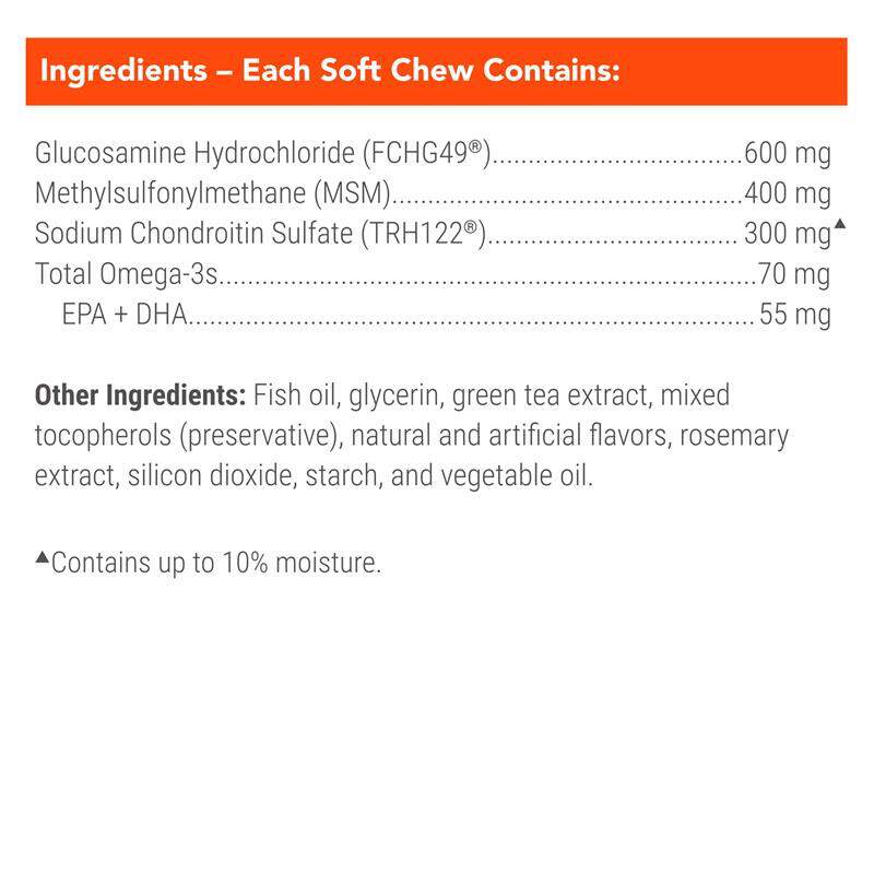 Cosequin Max Strength Joint Supplement for Dogs w/MSM plus Omega-3's