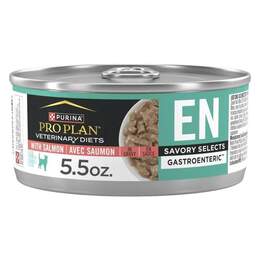 Purina Pro Plan Veterinary Diets EN Gastroenteric Savory Selects with Salmon in Sauce Wet Cat Food, 24 x 5.5 oz cans