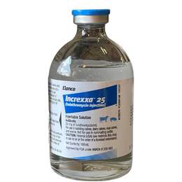 Increxxa 25 (Tulathromycin) 25 mg/ml Injectable Solution Antibiotic for Cattle and Swine