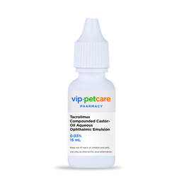 Tacrolimus Compounded Castor-Oil Aqueous Ophthalmic Emulsion, 0.03%, 15 mL