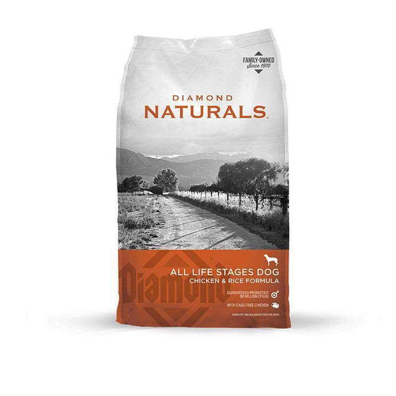 Diamond Naturals Chicken & Rice Formula All Life Stages Dry Dog Food, 40 lbs