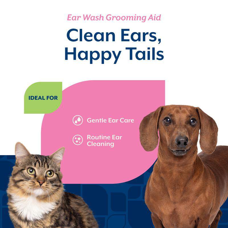 NaturVet Ear Wash w/Tea Tree Oil (Aloe & Baby Powder Scent)