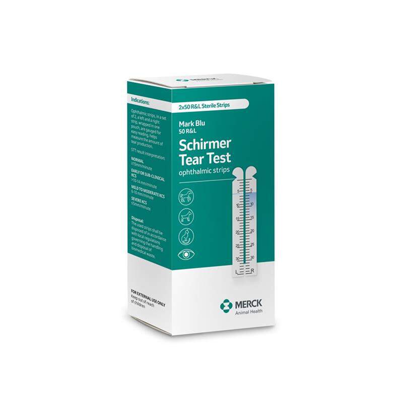 Schirmer Tear Test Kit, Box of 50x2 (L/R) Sterile Strips