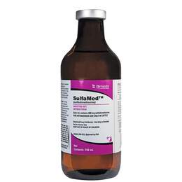 SulfaMed (sulfadimethoxine) Injection 40% for Cattle, 250 ml