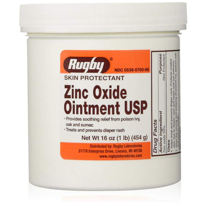 Rugby Zinc Oxide Ointment USP 20%, 16 oz