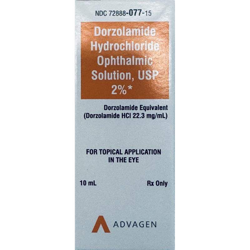Dorzolamide HCL Ophthalmic Solution 2%, 10ml