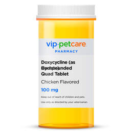 Doxycycline (as Hyclate) Compounded Quad Tablet Chicken Flavored