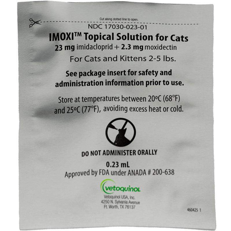 Imoxi Topical Solution for Cats (imidacloprid + moxidectin)
