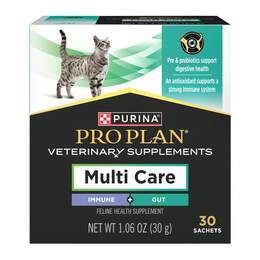 Purina Pro Plan Veterinary Supplements Multi Care Immune + Gut Probiotics for Cats, 30 sachets