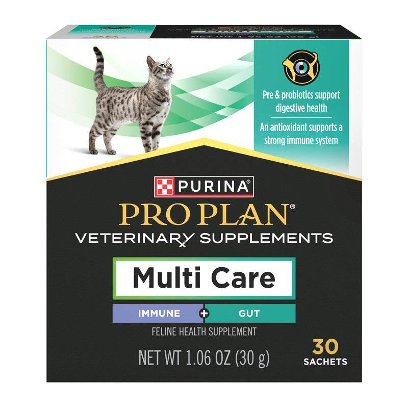 Purina Pro Plan Veterinary Supplements Multi Care Immune + Gut Probiotics for Cats, 30 sachets