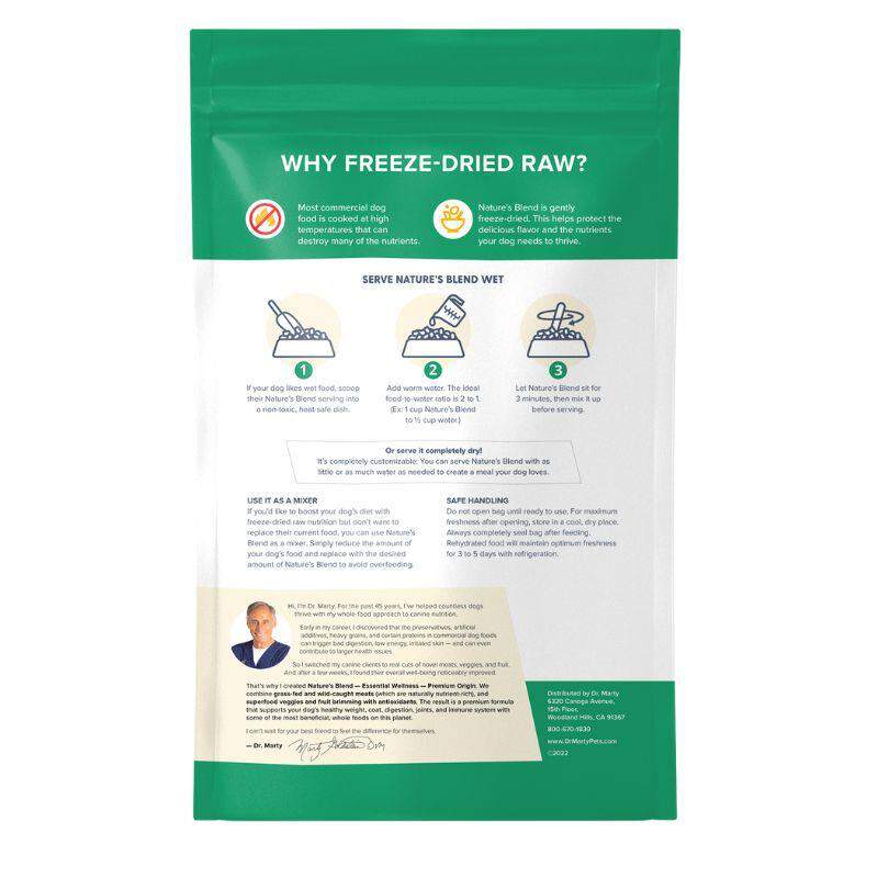 Dr. Marty Nature's Blend Essential Wellness Premium Origin Freeze Dried Raw Adult Dog Food