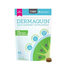 Dermaquin Skin Support Supplement for Large Dogs, 60 Soft Chews