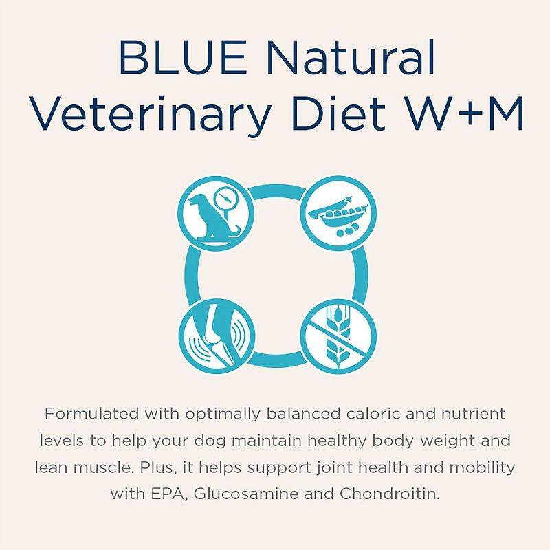 Blue Buffalo Natural Veterinary Diet W+M Weight Management + Mobility Support Dry Dog Food