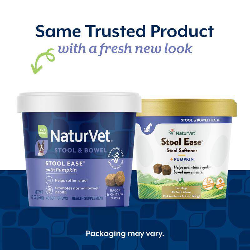 NaturVet Stool Ease for Dogs, 40 Soft Chews