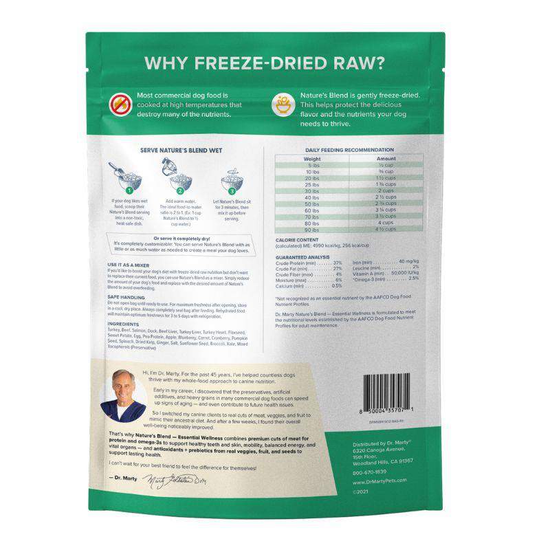 Dr. Marty Nature's Blend Essential Wellness Freeze Dried Raw Adult Dog Food