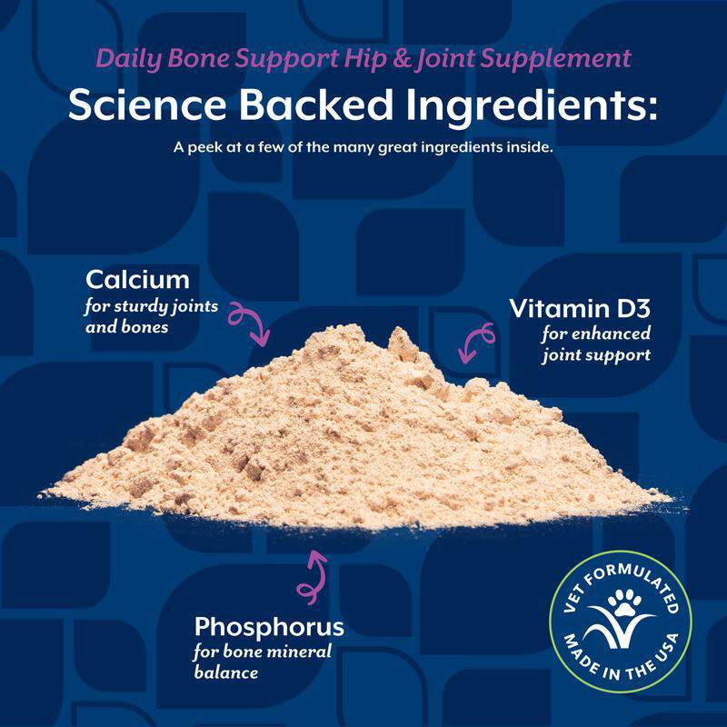 NaturVet Daily Bone Support Hip & Joint Supplement for Dogs
