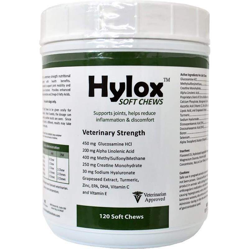 Hylox Soft Chews Joint Supplement for Dogs, 120 Ct.