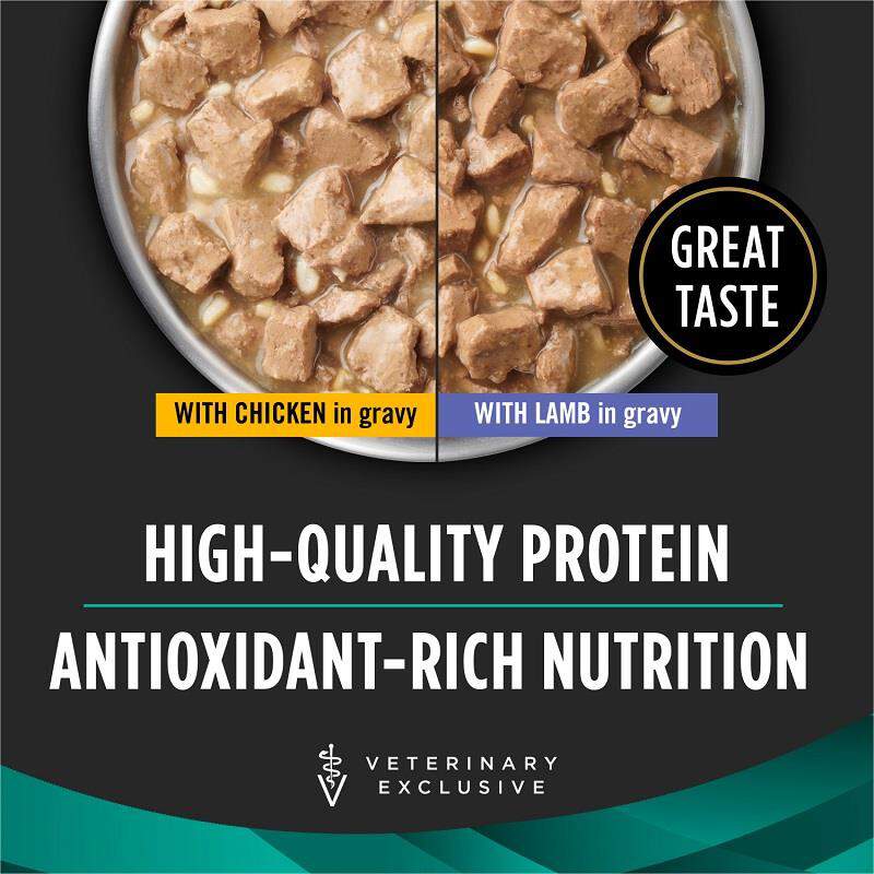 Purina Pro Plan Veterinary Diets EN Gastroenteric Savory Selects with Chicken + Lamb in Gravy Wet Dog Food Variety Pack, 12 x 13.2 oz cans
