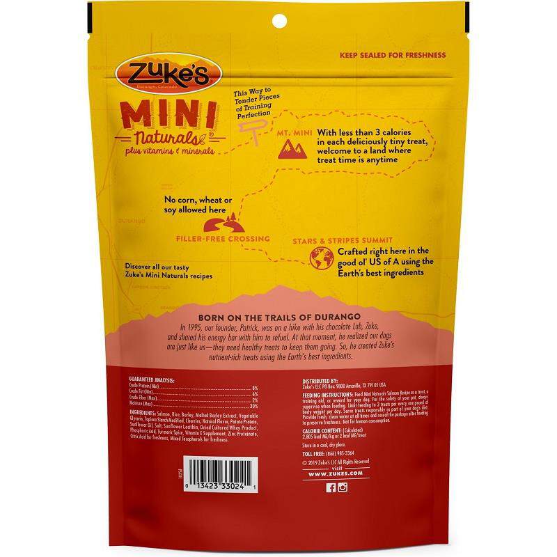 Zuke's Mini Naturals Salmon Recipe Dog Treats 16 oz