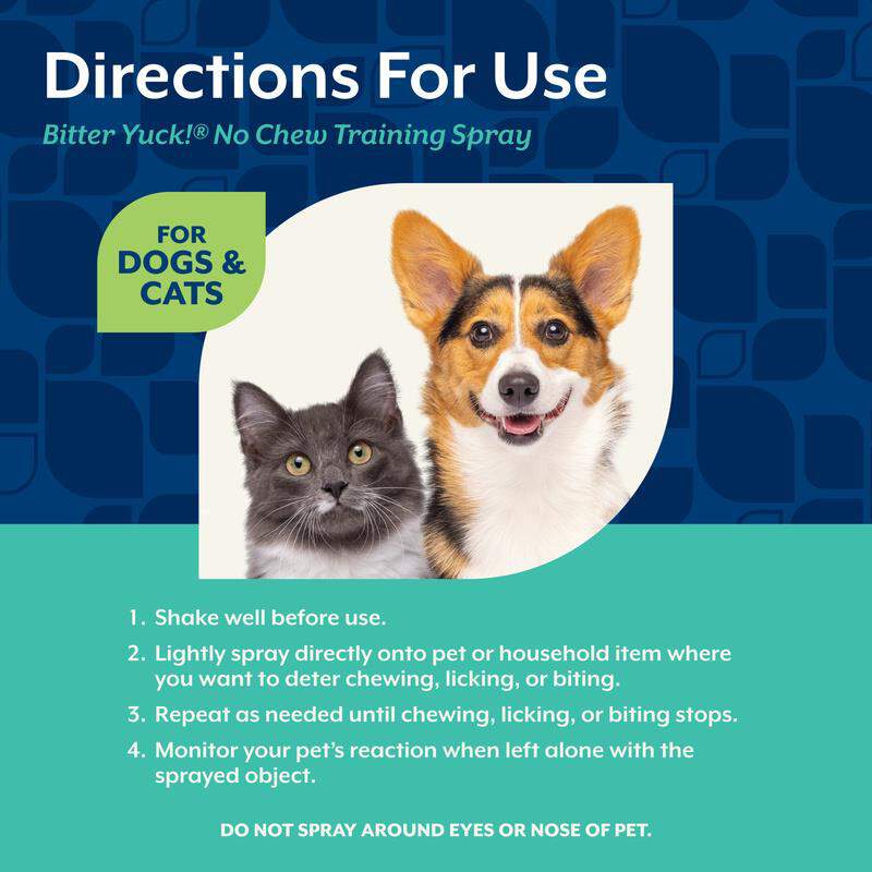 NaturVet Bitter Yuck! No Chew Spray, 16 oz