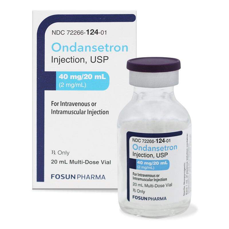 Ondansetron Injection 40 mg/20 ml (2 mg/ml), 20 ml vial