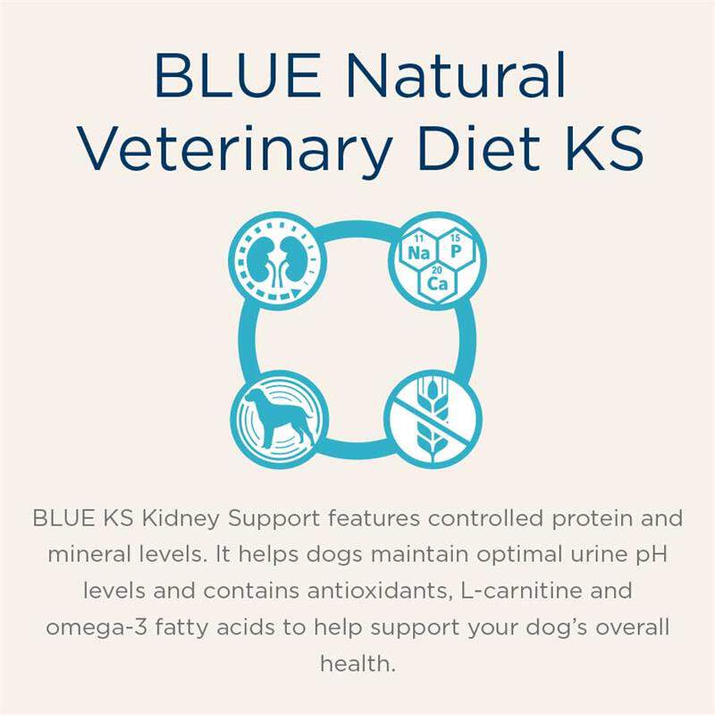 Blue Buffalo Natural Veterinary Diet KS Kidney Support Dry Dog Food