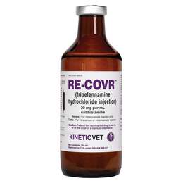RE-COVR (Tripelennamine Hydrochloride Injection) 20 mg/ml for Horses and Cattle, 250 ml
