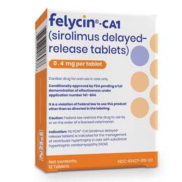 Felycin-CA1 (sirolimus delayed-release tablets) for Cats, 12 Tablets