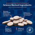 NaturVet Brewer's Dried Yeast Formula plus Omegas, 1000 Chew Tabs