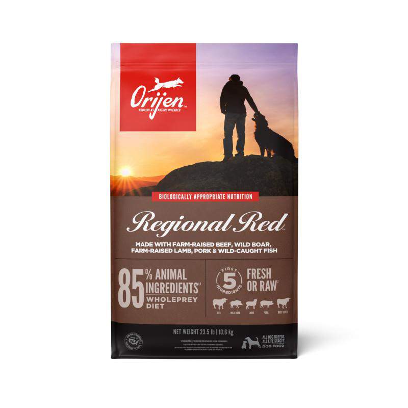 Orijen Regional Red Biologically Appropriate Red Meat & Fish Dry Dog Food, 23.5 lb. Bag