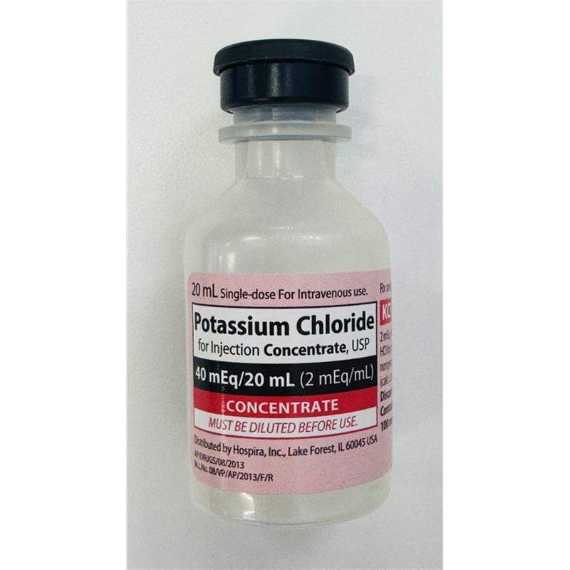 Potassium Chloride Injection 40mEq, 20 ml vial