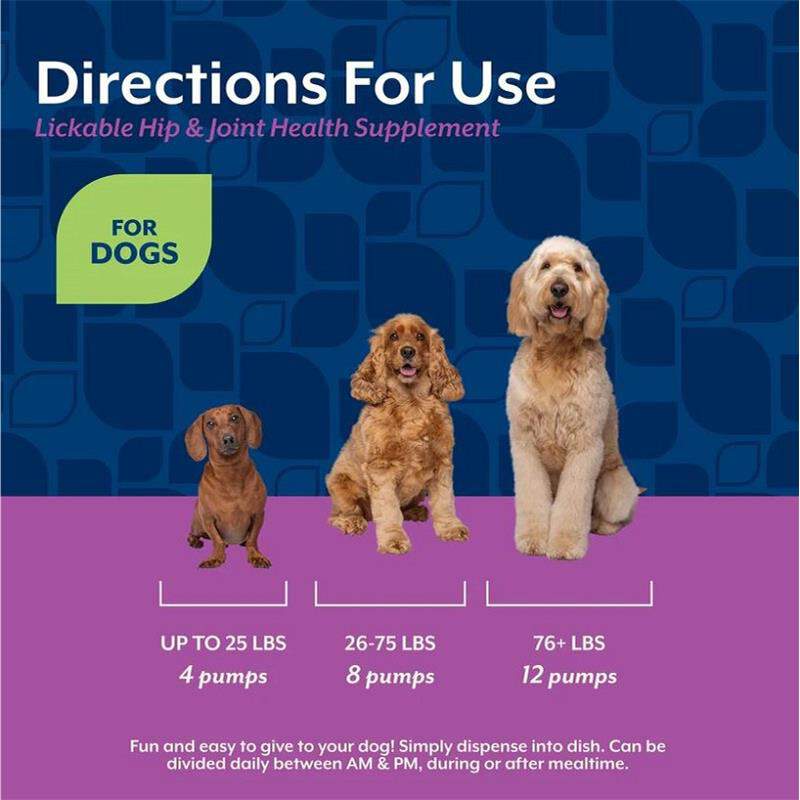 NaturVet Lickable Hip & Joint Health Supplement for Dogs, Peanut Butter Flavor, 6.4 fl oz