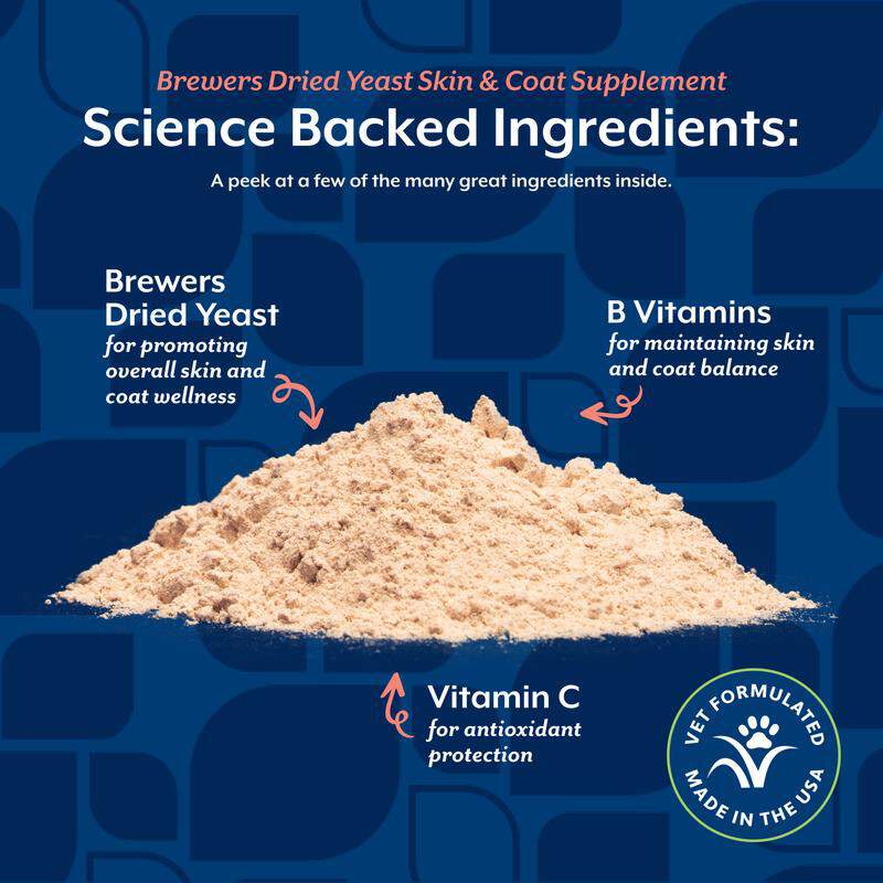 NaturVet Brewers Dried Yeast Formula Supplement Powder, 4 lbs