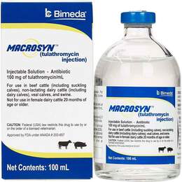 Macrosyn (Tulathromycin) Injectable for Cattle and Swine