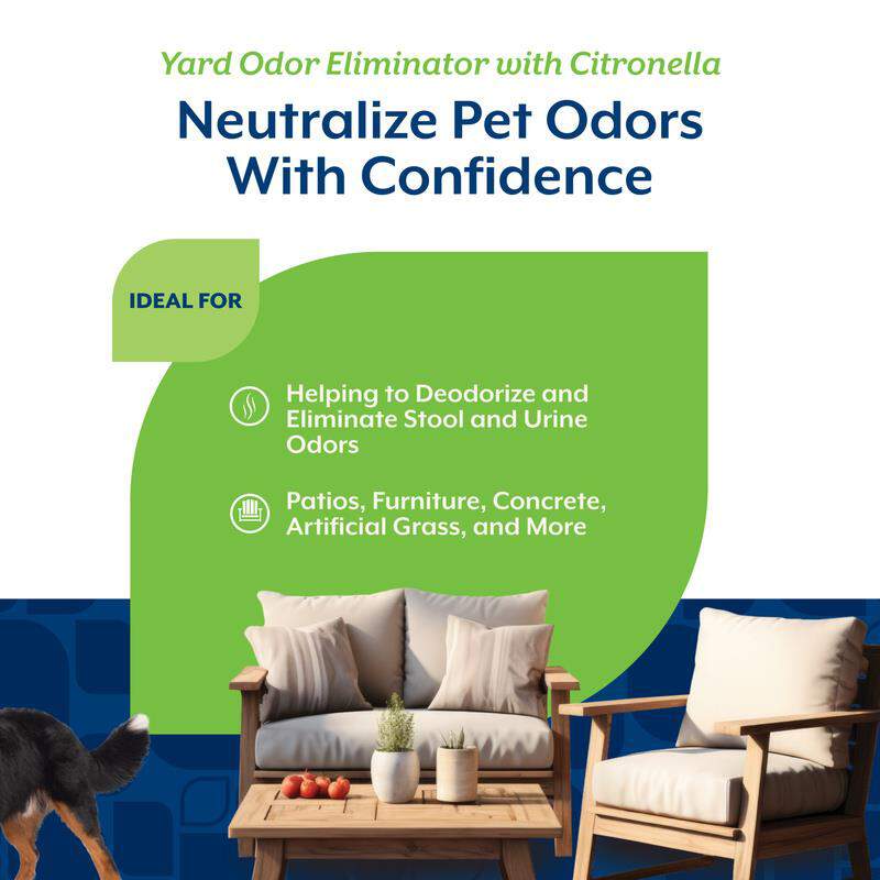 NaturVet Yard Odor Eliminator Plus with Citronella, 32 oz