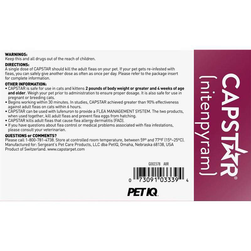 Capstar Flea Tablets for Dogs and Cats