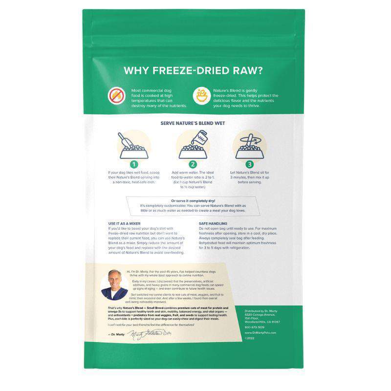 Dr. Marty Nature's Blend Small Breed Freeze Dried Raw Adult Dog Food