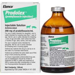 Pradalex (Pradofloxacin) 200 mg/ml Antimicrobial Injectable Solution for Cattle and Swine
