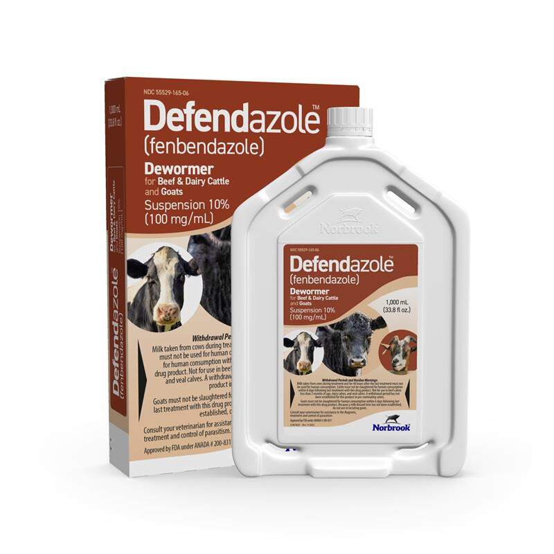 Defendazole (fenbendazole) Suspension 10% Dewormer for Beef & Dairy Cattle and Goats
