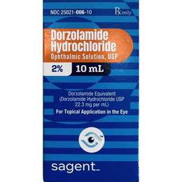 Dorzolamide HCL Ophthalmic Solution 2%, 10ml