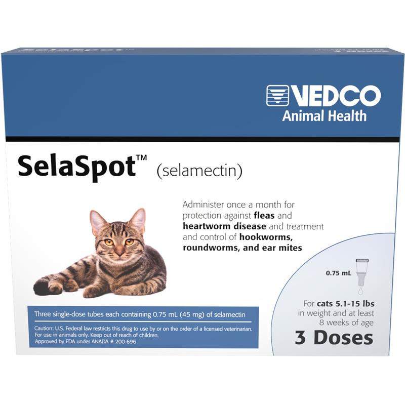 SelaSpot (selamectin) Topical for Cats, 3 doses