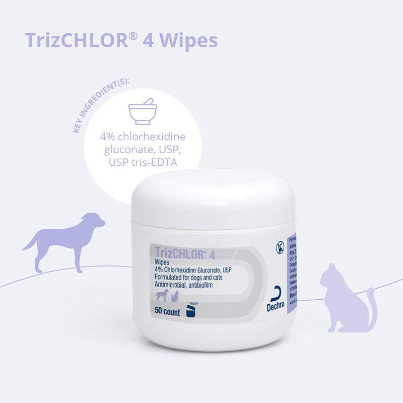 TrizCHLOR 4 Wipes 50 ct.