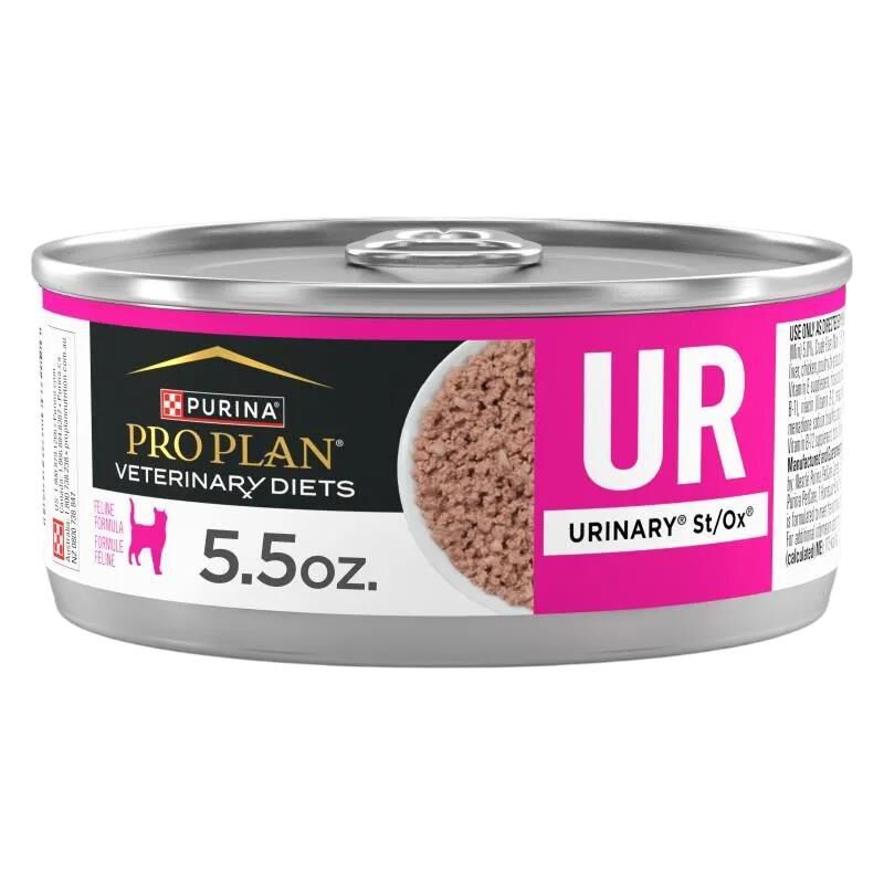 Purina Pro Plan Veterinary Diets UR St/Ox Urinary Formula Adult Cat Food, 24 x 5.5 oz cans