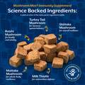 NaturVet Mushroom Max Advanced Immune Support with Turkey Tail Soft Chews for Dogs & Cats