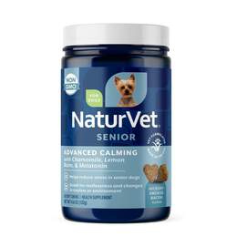 NaturVet Senior Advanced Calming Aid Soft Chews for Dogs