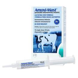 Amoxi-Mast (Amoxicillin) Lactating Cow Formula 10 ml x 12 disposable syringes