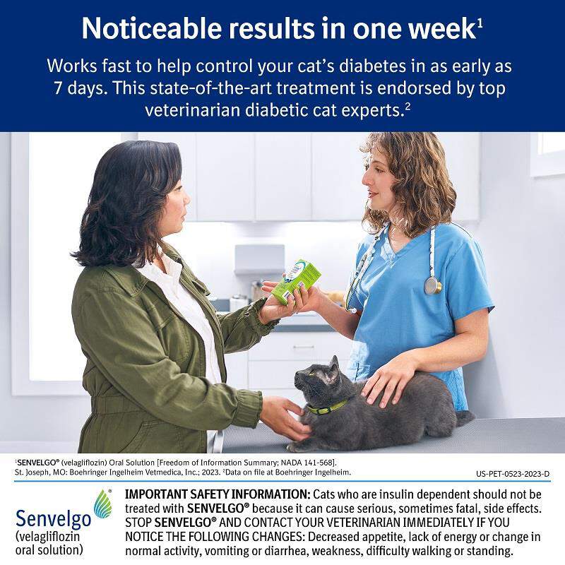 Senvelgo (velagliflozin oral solution) for Cats, 15 mg/ml