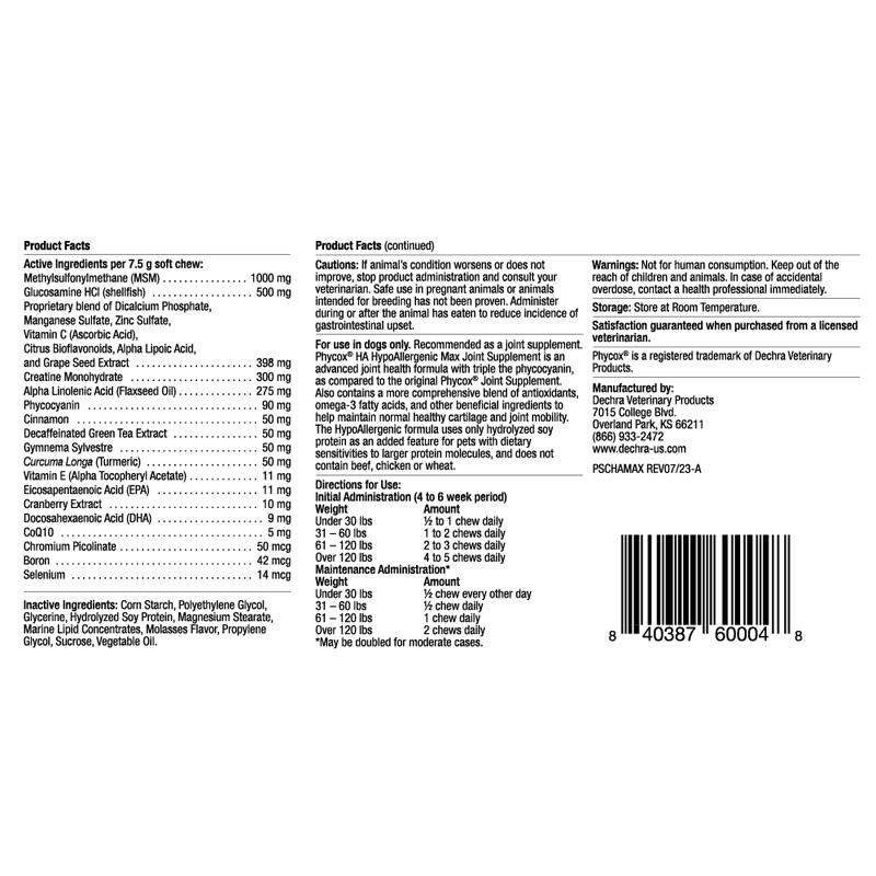 Phycox Max HA for Dogs, 90 Soft Chews