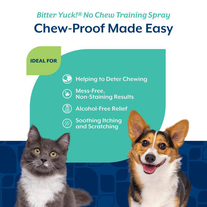 NaturVet Bitter Yuck! No Chew Spray, 16 oz